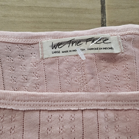 Free People Women's Sweet & Salty Pointelle Top - Picture 6 of 6